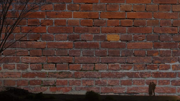 3d rendering of brick wall with nice painting like background and chinese word pop lucky
