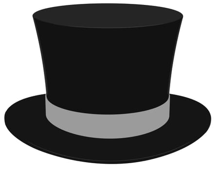 tophat gentleman classic elegance retro illustration