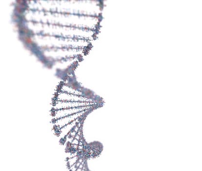 Colorful DNA molecule. Structure of the genetic code. Genetic Syndrome and Genetic Disorder, 3D illustration of science concept.