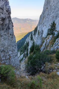 mountain landscape in Piatra Craiului Mountains, Romania
