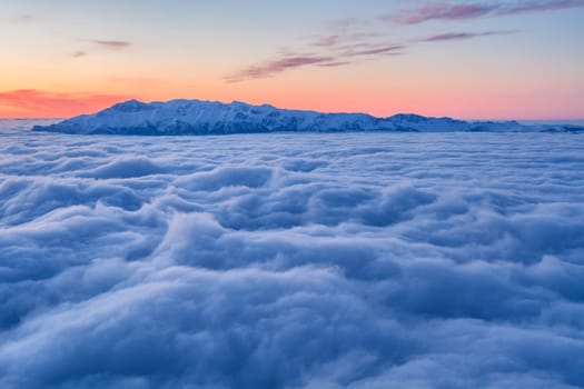 before sunrise in Piatra Craiului Mountains, Romania