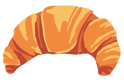 croissant pastry crust bread tasty bakery breakfast snack dough food illustration