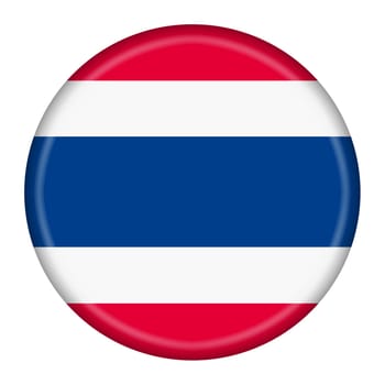 A Thailand flag button illustration with clipping path