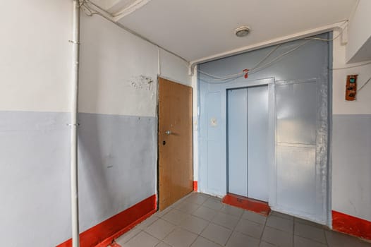Russia, Moscow- October 10, 2019: interior room apartment modern public place, staircase