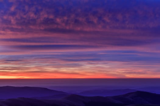 mountain landscape in The Fagaras Mountains, Romania