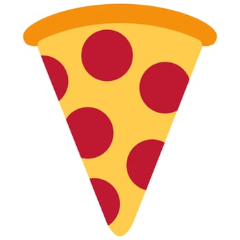 pepperoni cheese slice pizza snack hot illustration
