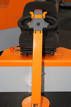 Small electric forklift pallet truck with seat