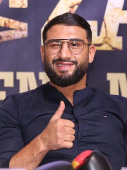 German heavyweight boxer Agit Kabayel (SES Boxing) press conference boxing gala 28.3.2020 Magdeburg