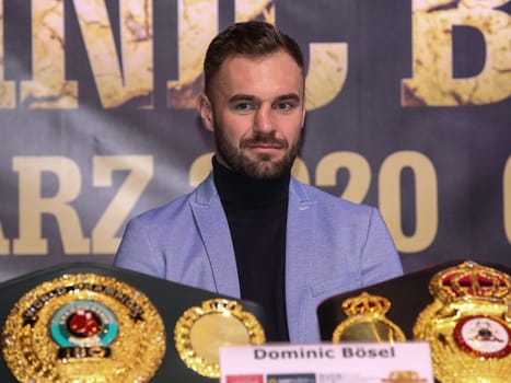 WBA and IBO world boxing champion light heavyweight Dominic Bösel SES Boxing PK Boxing Gala March 28, 2020 Magdeburg