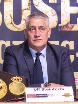Boxing promoter Ulf Steinforth SES Boxing press conference boxing gala 28.03.2020 Magdeburg