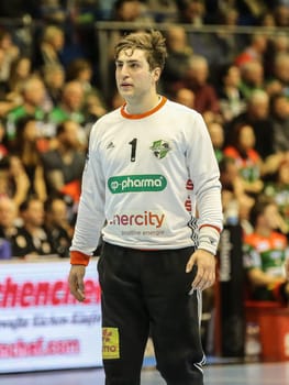 Goalkeeper Domenico Ebner TSV Hannover Burgdorf  Liqui Moly HBL,Season 2019-20