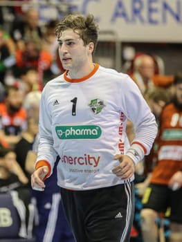 Goalkeeper Domenico Ebner TSV Hannover Burgdorf  Liqui Moly HBL,Season 2019-20