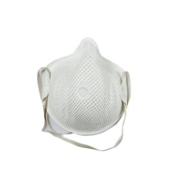 White medical mask isolated. Face mask protection against pollution, virus, flu and coronavirus. Health care and surgical concept.