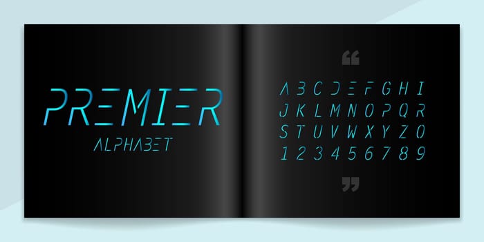 Modern font and alphabet set. Lettering Design for magazine, poster, logo or advertising media. Typography fonts uppercase and number. Vector illustration.