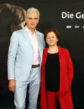 Walter Sittler and  Imogen Kogge at the.Photocall of The Driven at the Hotel Le Meridien Hamburg on February 18th, 2020