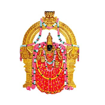 lord venkateswara god hinduism spiritual illustration holy