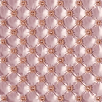 3d render image of a tufted texture of pink sofa. concept of elegance and luxury. nobody around.