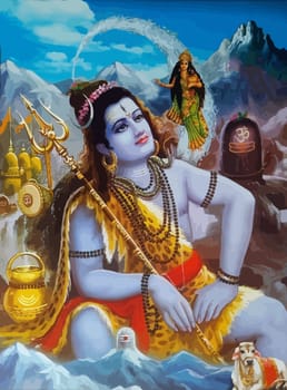 hinduism lord shiva spiritual  snake power mind bless illustration holy