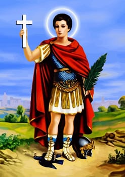 st expeditus legend warrior speedy cases  illustration holy saint