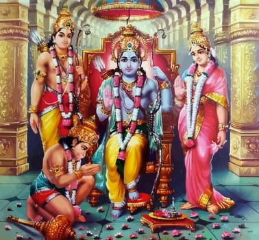 Saraswati holy hinduism power lord shiva spiritual ganesha hanuman murugan illustration