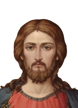 Jesus Christ  love peace faith holy heaven  spirit illustration white background