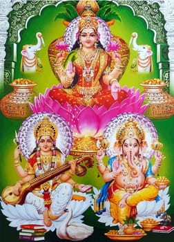 god Saraswati spiritual   play veena holy culture music hinduism  illustration