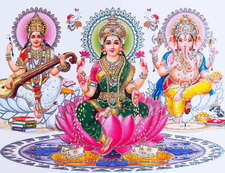 god Saraswati spiritual   play veena holy culture music hinduism  illustration