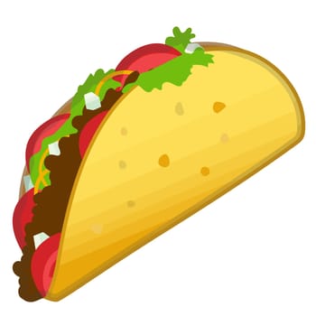 tacos cheese tomato mexican food illustration tasty cheese snack