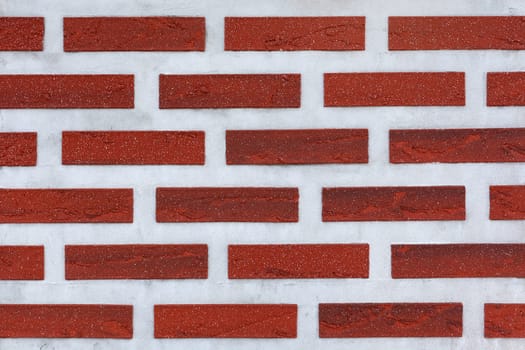 brick red wall as background - photo background