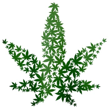 cannabis hemp medicinal legal medicine herb drug weed green illustration