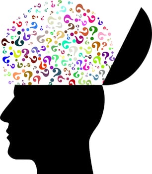always keep it open mind brain learning ideas inovation illustration