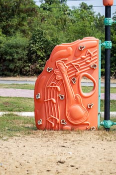 climbing wall playground park child day sand