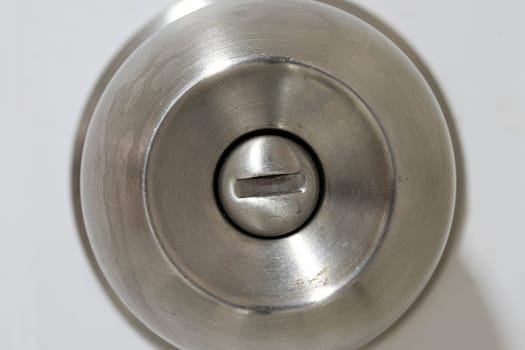 metallic knob round macro silver details