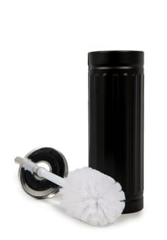 a toilet brush isolated on the white background