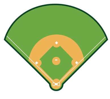 baseball field grass green game pitch illustration