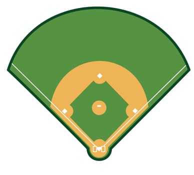 baseball field grass green dark game pitch illustration