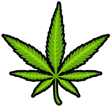 weed cannabis hemp medicinal legal medicine herb green illustration