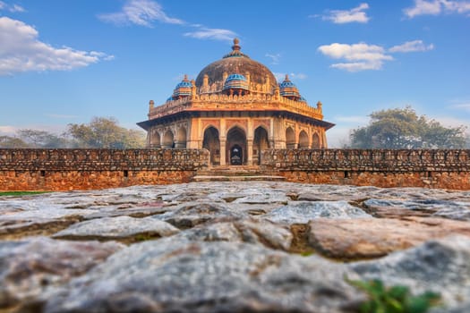 Isa Khan's Tomb near the Humayun's Tomb in India, New Dehli.