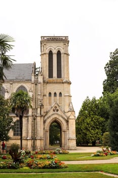 France, Pontivy, August 9, 2019: Church of Saint Joseph from 1867, Pontivy, Brittany