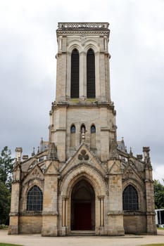 Pontivy, France, August 9, 2019: Church of Saint Joseph from 1867