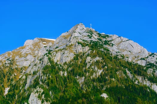 Caraiman Peak in the Bucegi Mountain, Romania
