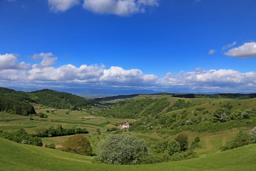 The small wine village Altvogtsburg in the inner Kaiserstuhl