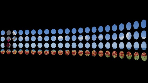 The 3d rendering of 3D Dots Wall Layout