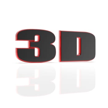 The 3d rendering of 3D text Entertainment cinema, Isolated