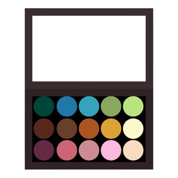 blusher colors pallete make up fashion illustration