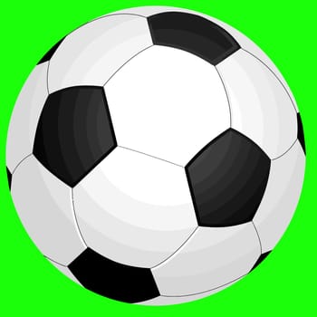 soccer football sport hexagon ball black white illustration