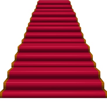 staircase red elegant party festival luxury illustration