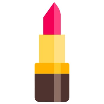 lipstick beauty product makeup female glossy cosmetic pink golden illustration