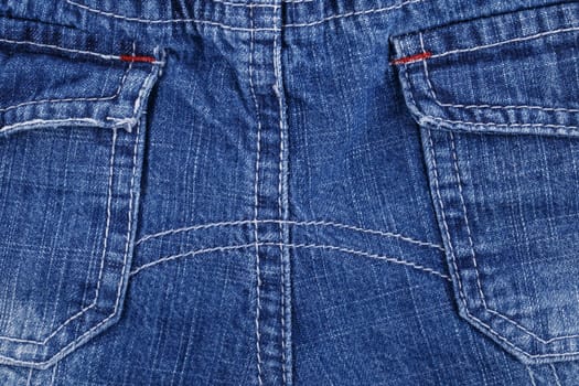 Close-up denium blue jean pocket