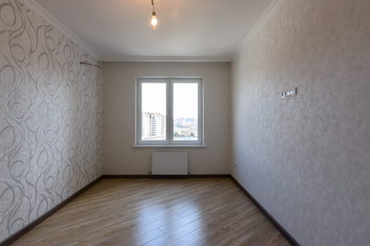 The interior of an empty room with new renovations